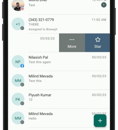 mobile phone with multichannel